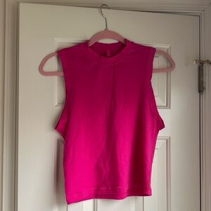 SKIMS Pink Crop Muscle Tee